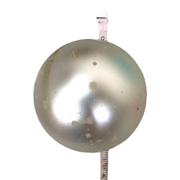 Vintage Hand Painted Reflector Christmas Ornaments Indented Blown Glass Set READ - Picture 9 of 12